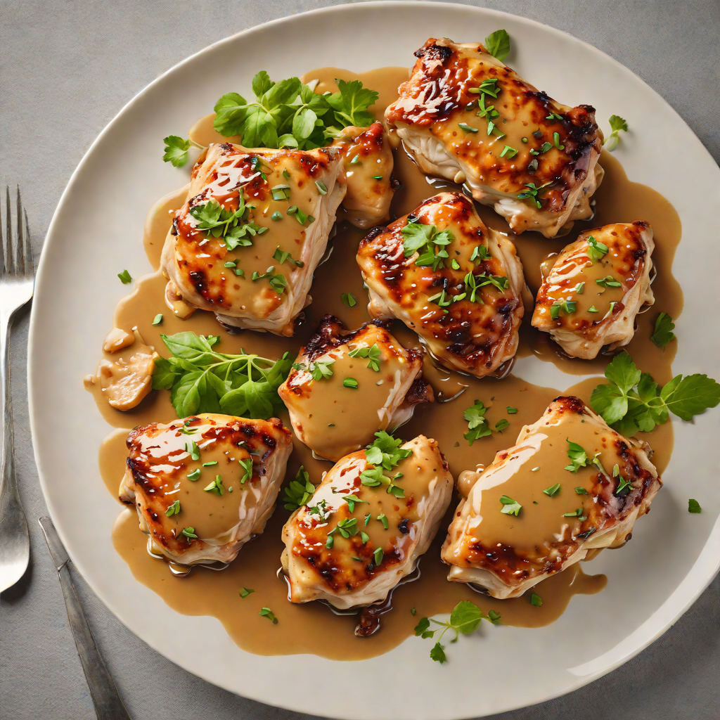 Pan-Seared Chicken Thighs with Marlborough Mustard Glaze