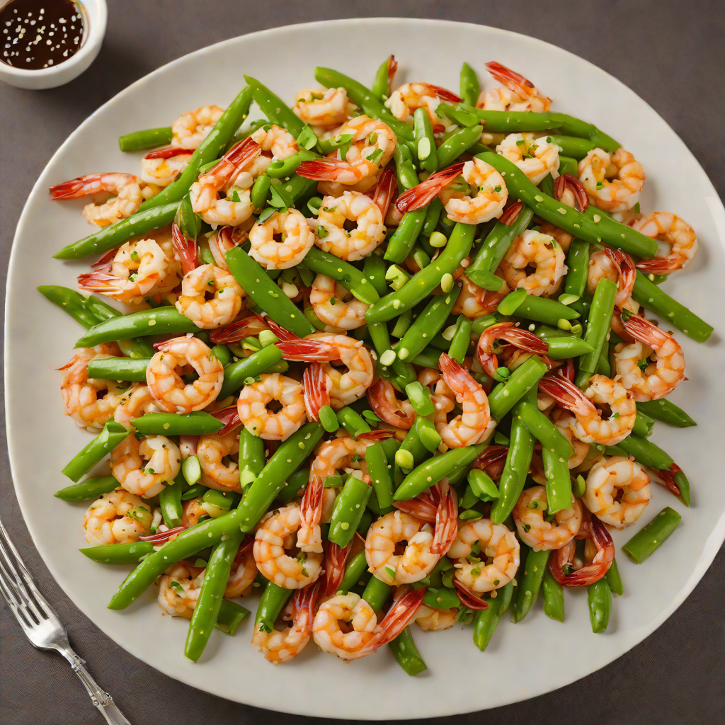 Shrimp Stir-Fry with Garlic Soy Glaze and Snap Peas