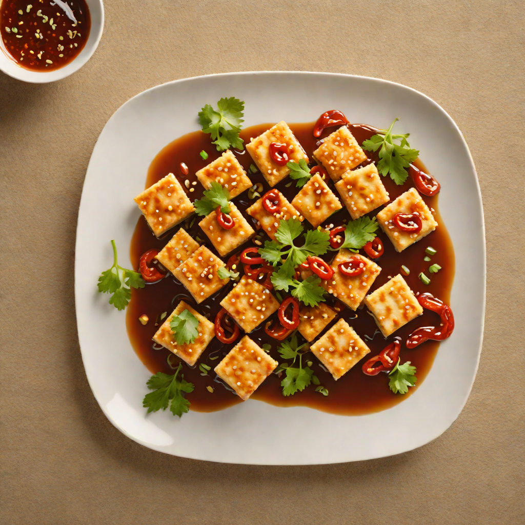 Crisp Pan-Fried Tofu with Chili-Garlic Sauce