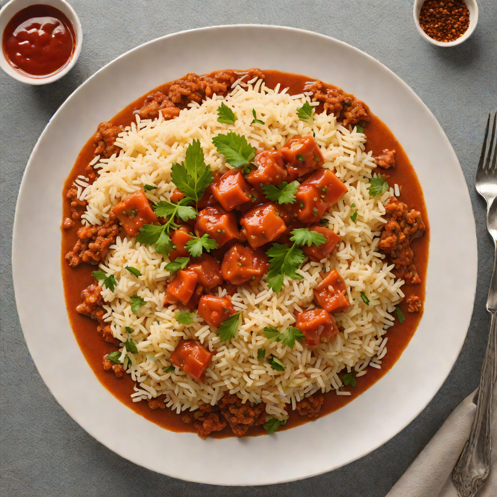 Kenyan Masala Ugali with Spiced Tomato Sauce