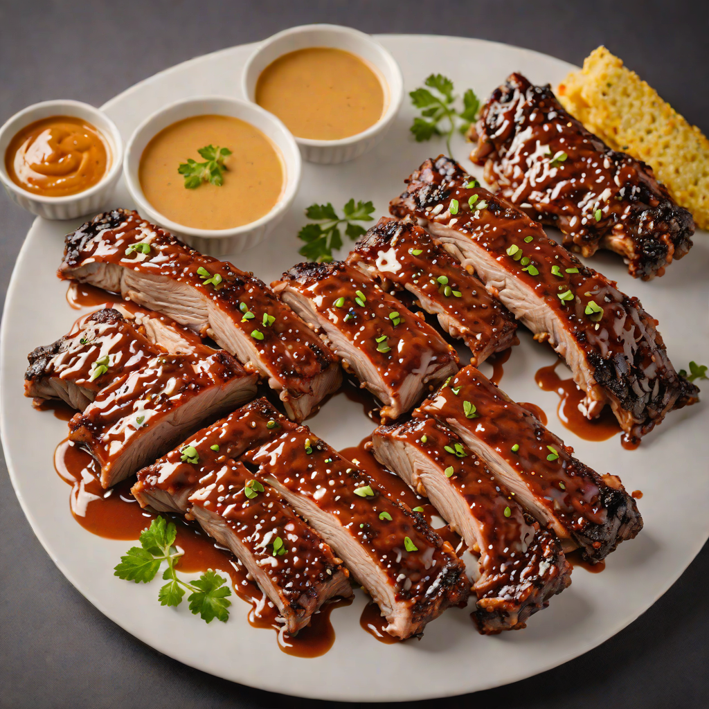 Slow-Smoked Baby Back Ribs with Tangy Mustard BBQ Sauce