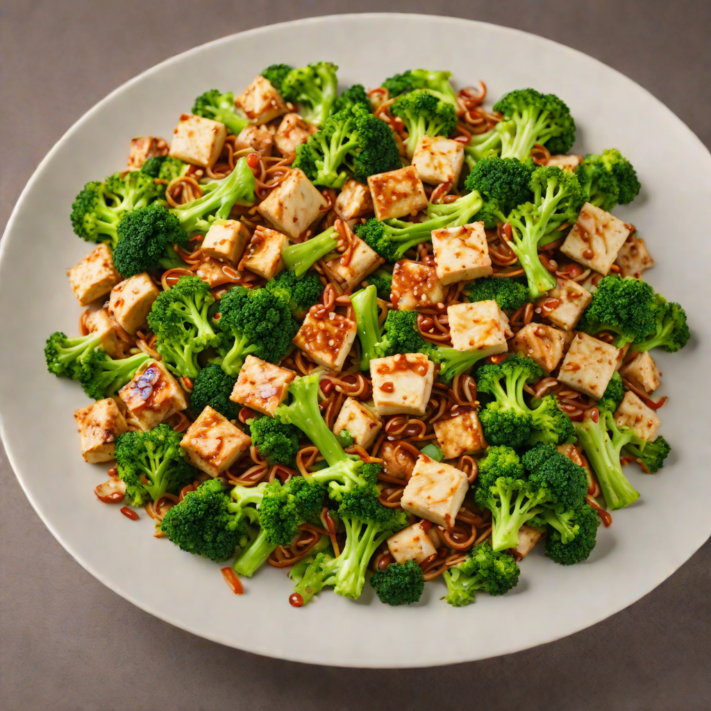 Spicy Garlic Stir-Fry with Broccoli and Tofu
