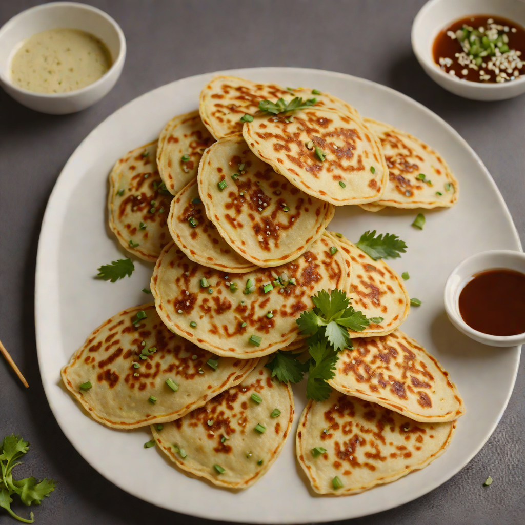 Pan-Fried Shanghai Scallion Pancakes with Sesame