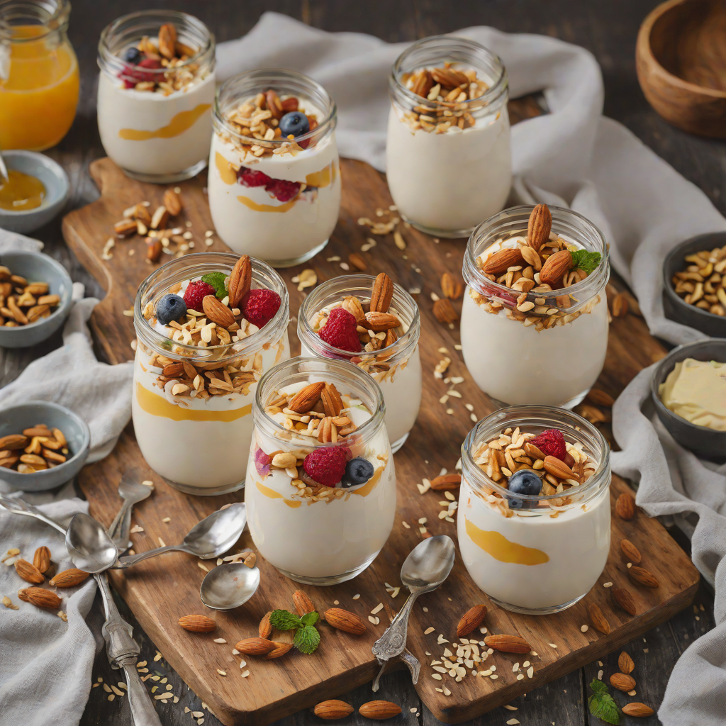 No-Bake Honey Almond Yogurt Parfaits