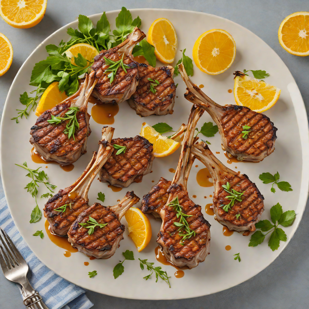 Merriam-Webster-Inspired Herb and Citrus Infused Grilled Lamb Chops