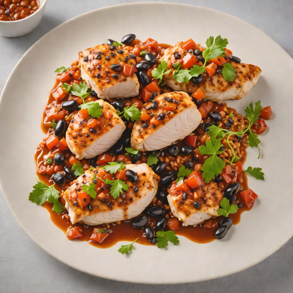 Pan-Seared Chicken with Smoky Tomato and Black Bean Ragout