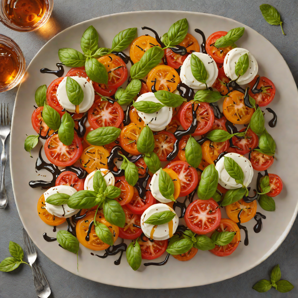 Aperol-Infused Caprese Salad with Balsamic Glaze