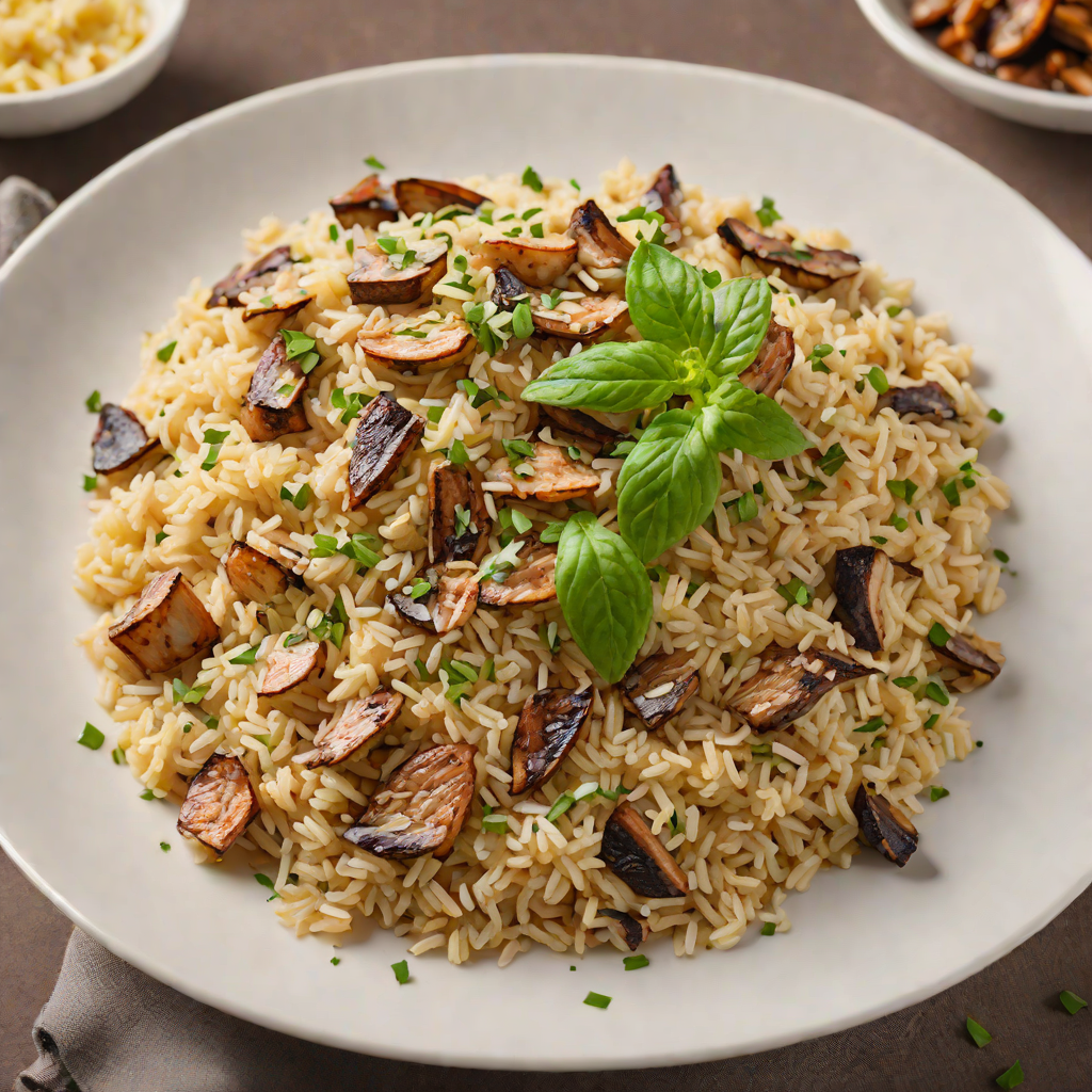 Oven-Baked Risotto with Porcini Mushrooms and Parmesan