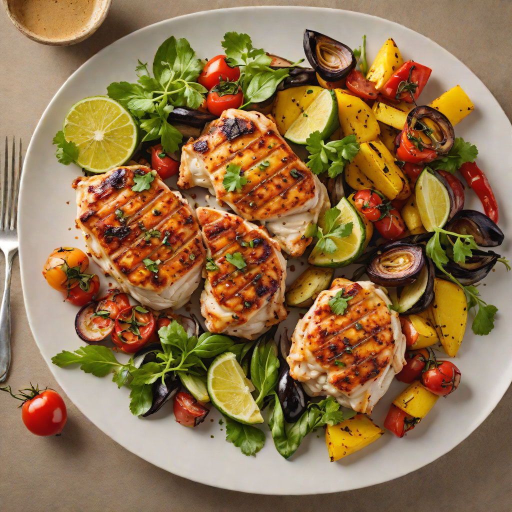 Grilled Chili-Lime Chicken with Roasted Regional Vegetables