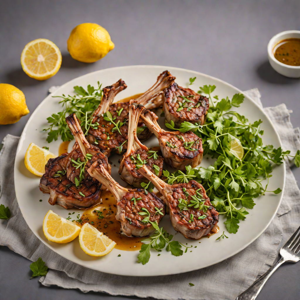 Oven-Baked Lamb Chops with Lemon-Oregano Marinade