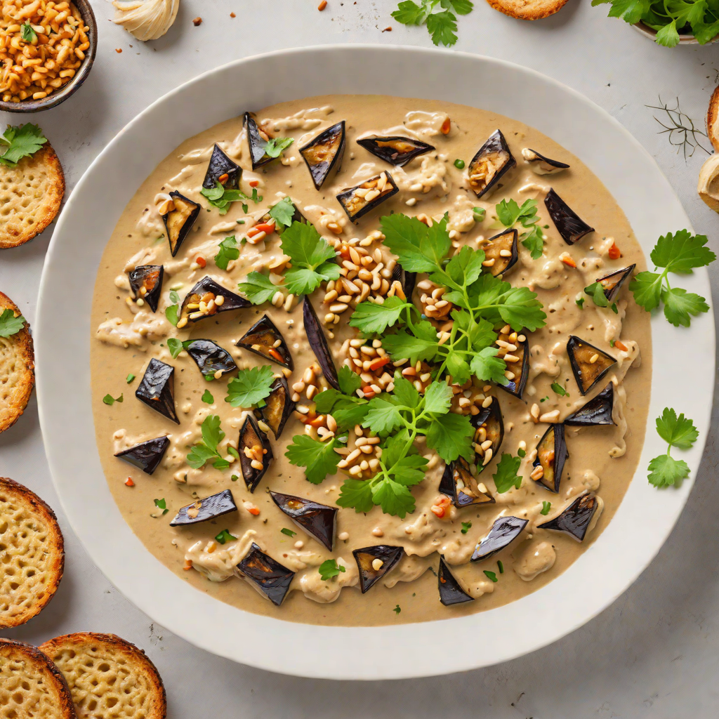 Slow-Roasted Eggplant Dip with Tahini and Garlic