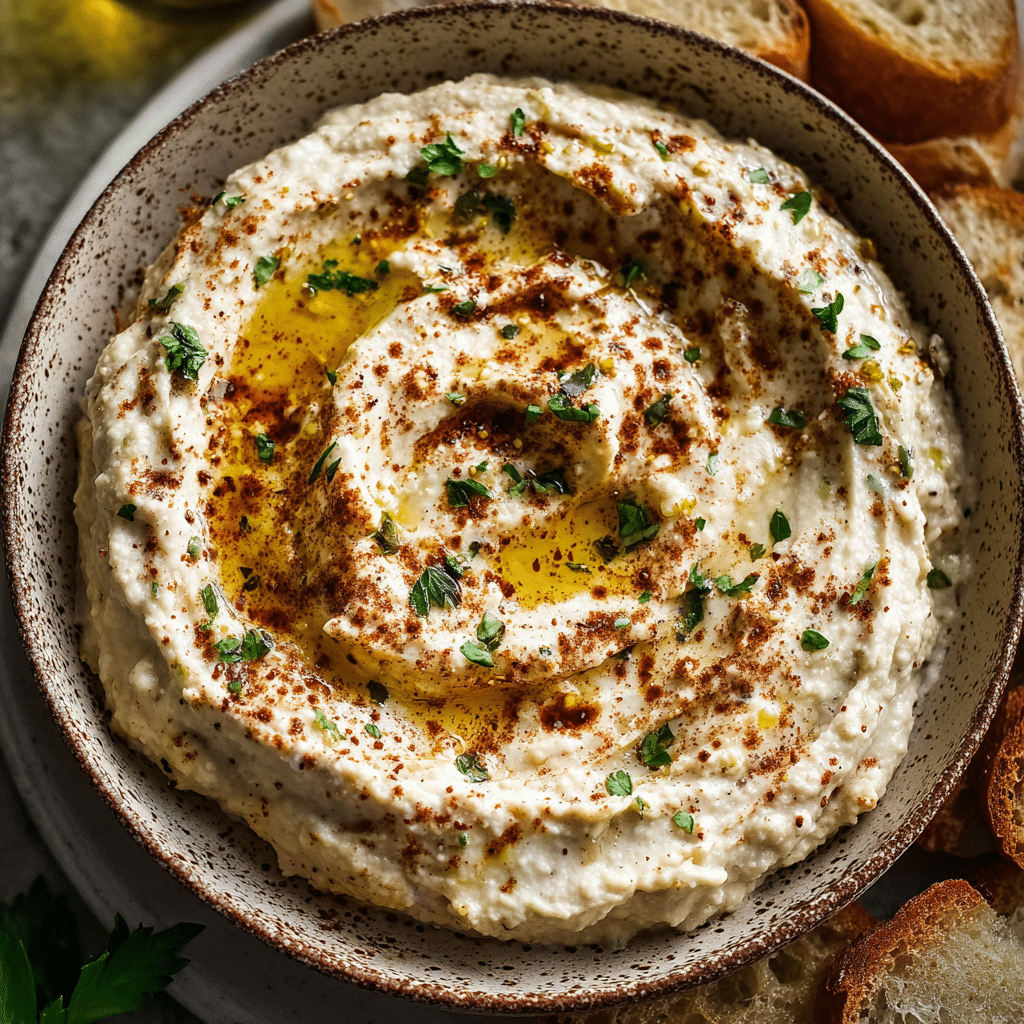 Slow-Roasted Eggplant Dip with Tahini and Garlic