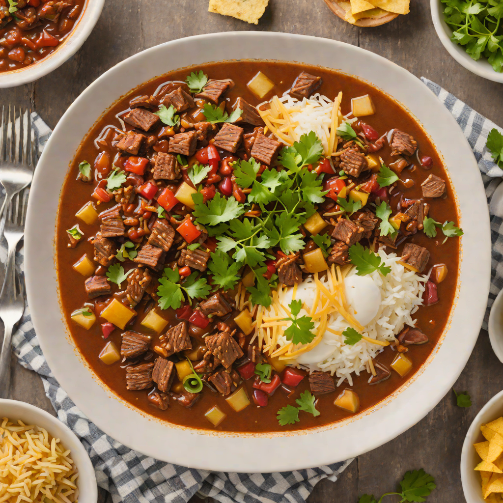 Slow Cooker Texas-Style Chili with Smoked Beef Brisket