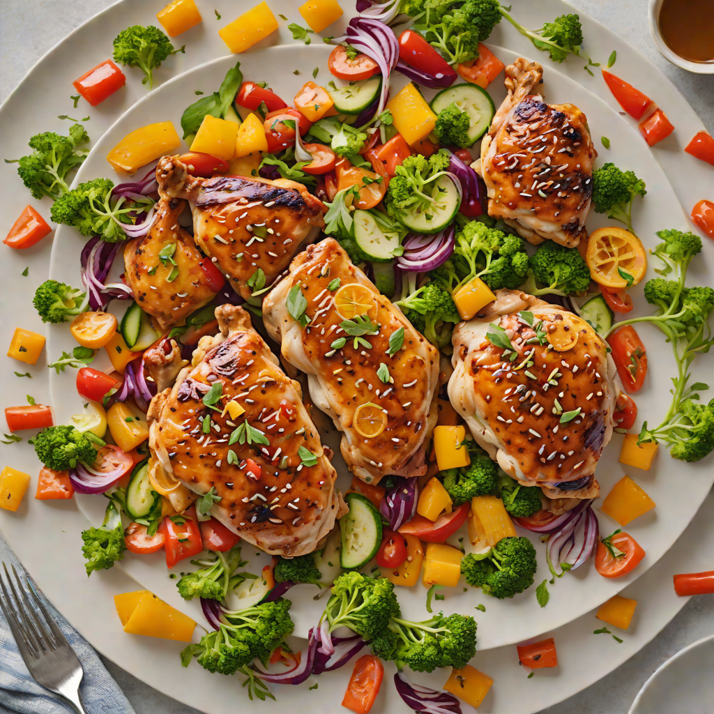 Sheet Pan Honey-Soy Glazed Chicken with Colorful Vegetables