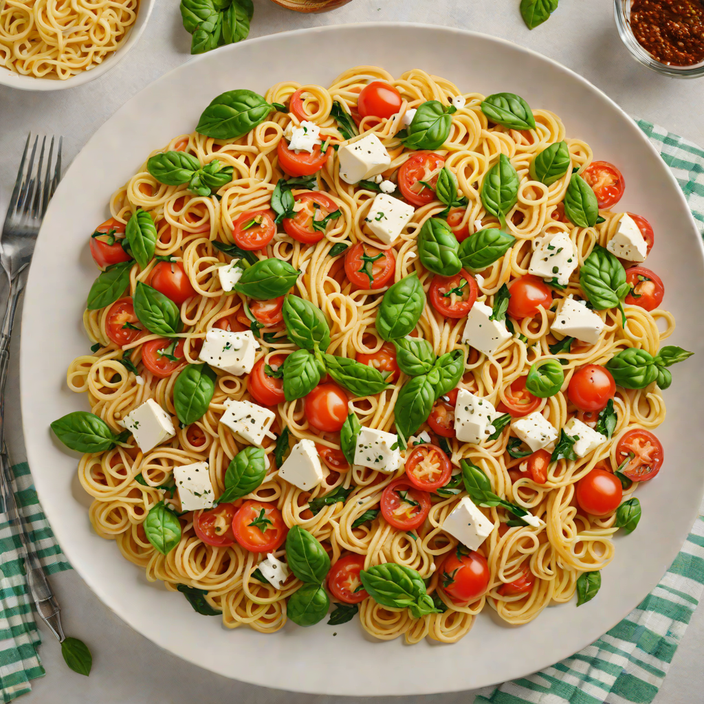One-Pot Tomato Basil Pasta with Spinach and Mozzarella