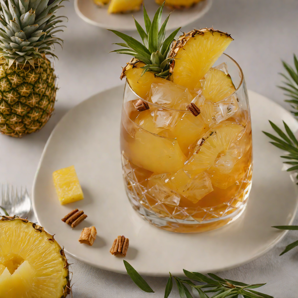 Spiced Rum and Pineapple Old-Fashioned