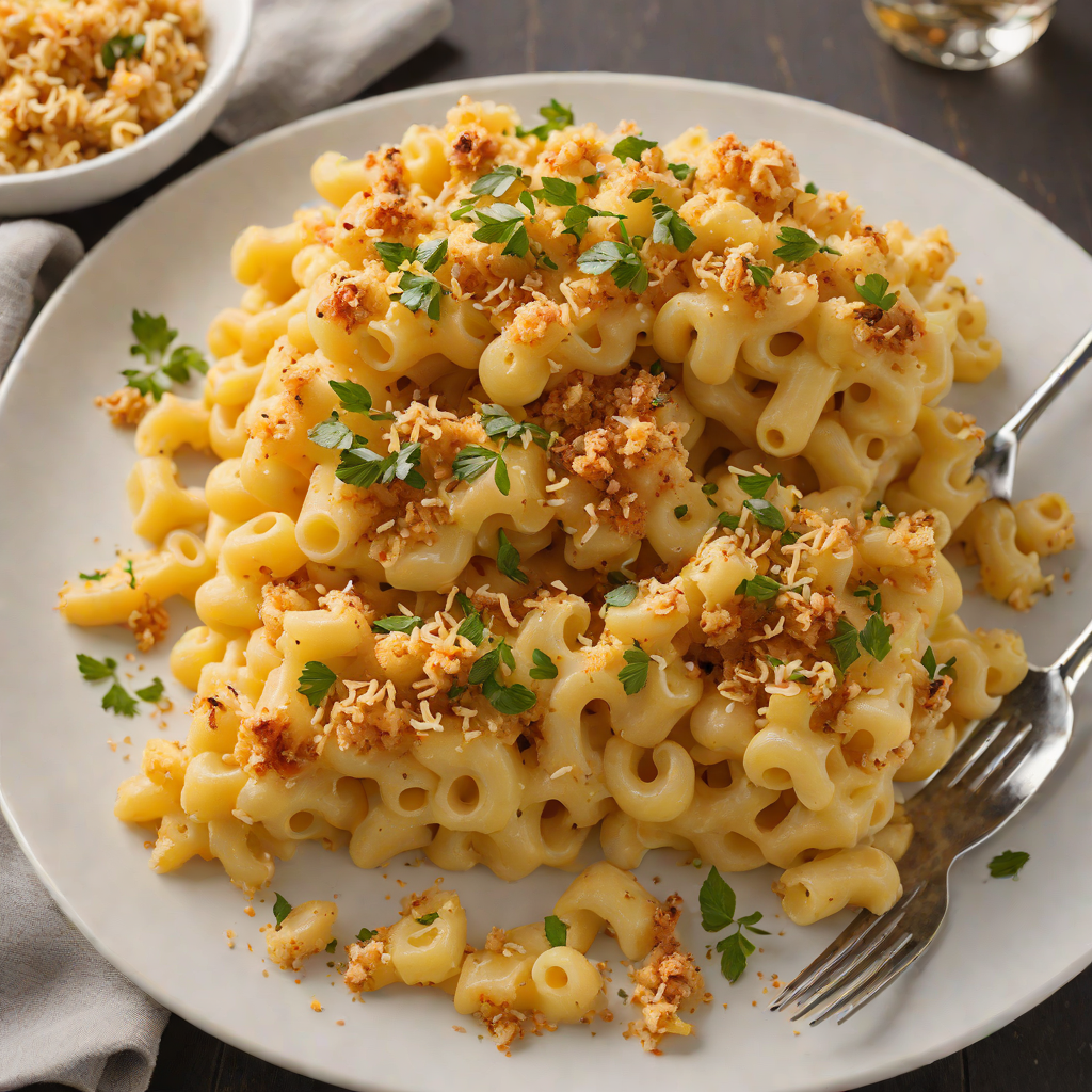 Oven-Baked Macaroni and Cheese with Smoked Cheddar and Crispy Breadcrumbs
