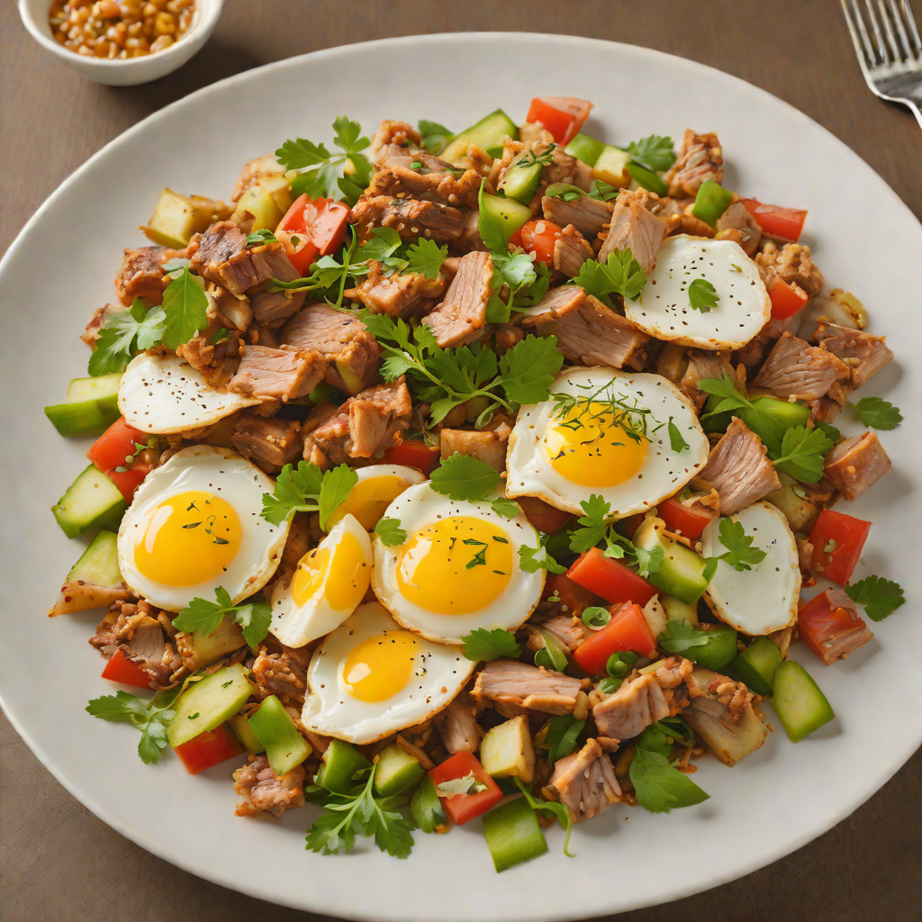 Stir-Fried Goya with Egg and Pork