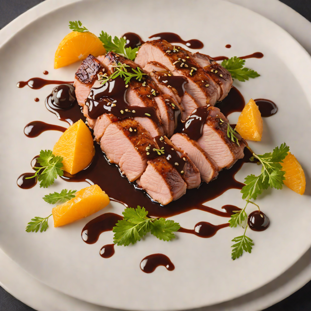 Crisp Pan-Seared Duck Breast with Orange-Balsamic Reduction