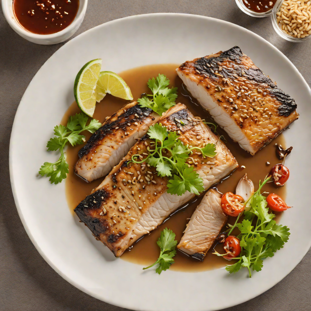 Pan-Fried Bangus Belly with Garlic and Vinegar Dipping Sauce