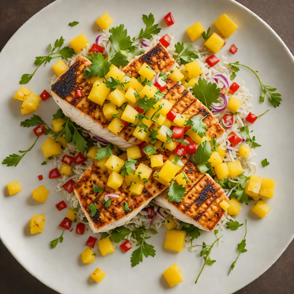 Pan-Seared Mahi Mahi with Pineapple Mango Salsa