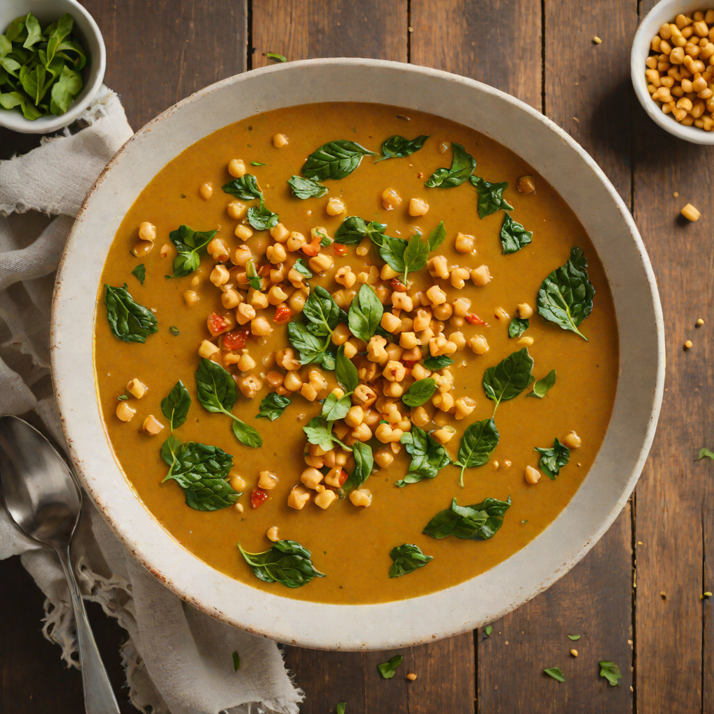 Chickpea and Spinach Gazpacho with Smoked Paprika