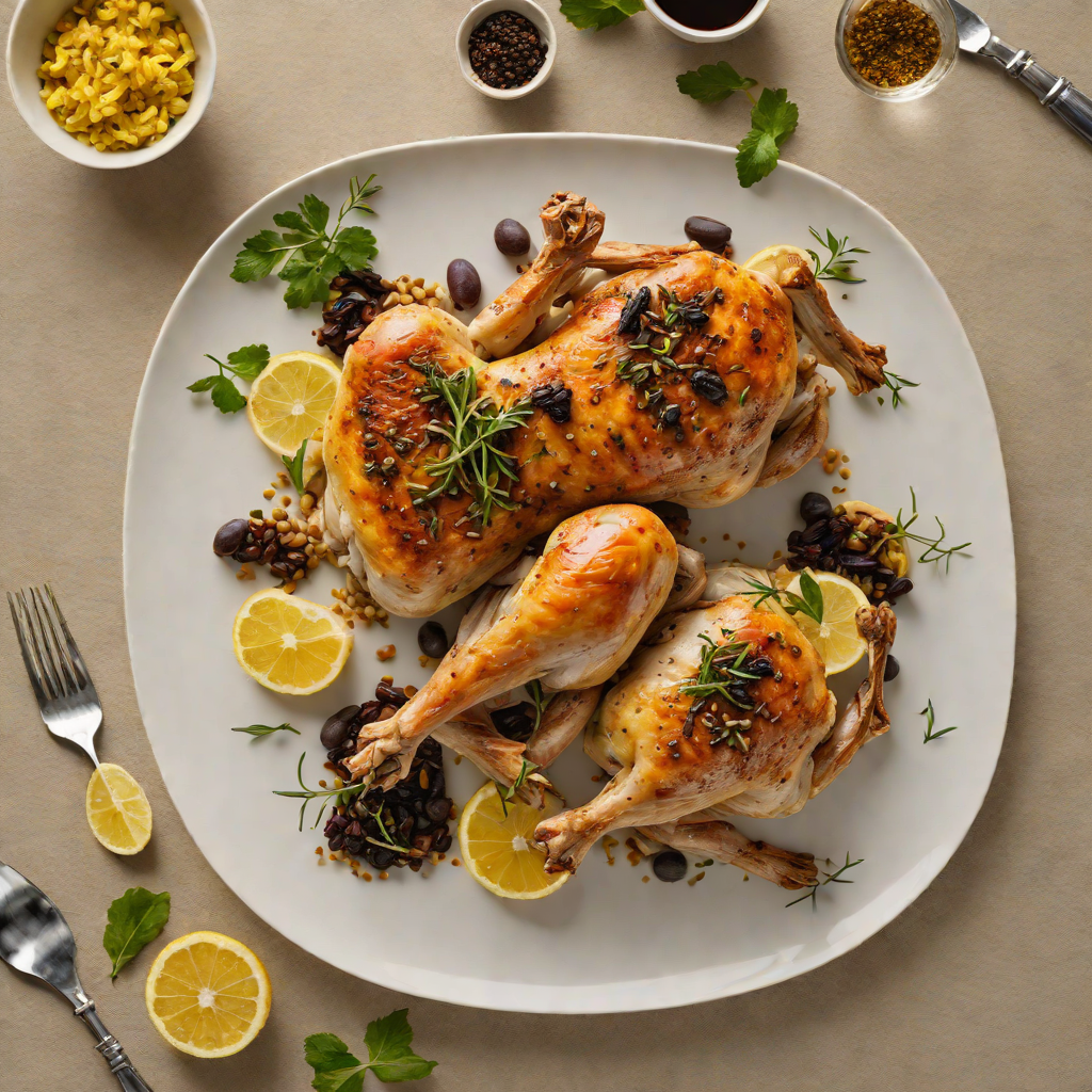 Slow-Roasted Chicken with Preserved Lemon and Olive Tapenade