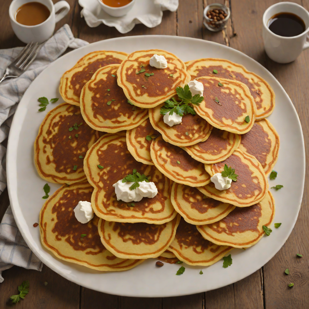 Ethiopian Atayef-Inspired Coffee Spiced Pancakes