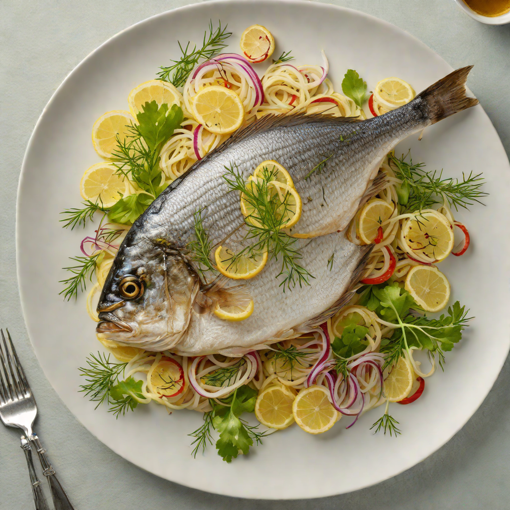 Pan-Seared Sea Bream with Fennel and Dill Salad