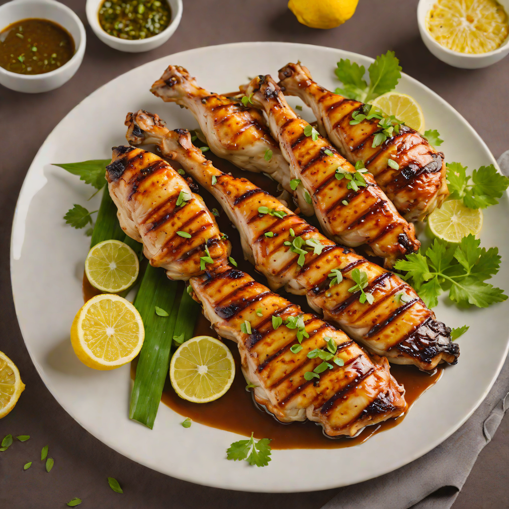 Pan-Grilled Chicken Inasal with Lemongrass Marinade