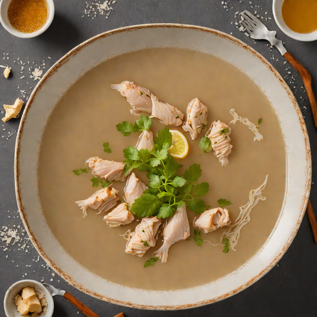 Ginger and Honey Infused Chicken Broth for Cold Relief