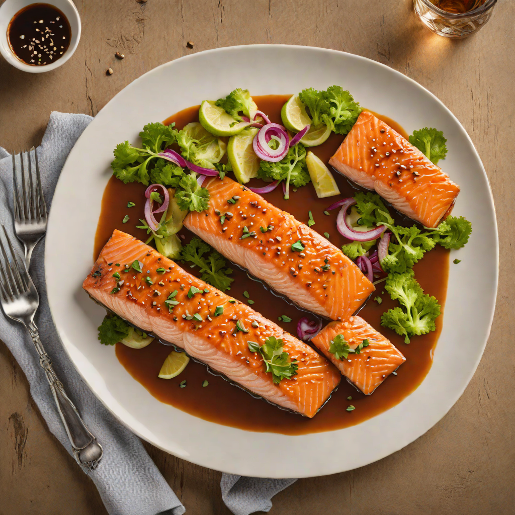 Pan-Seared Salmon with Spicy Kickboxing-Style Glaze