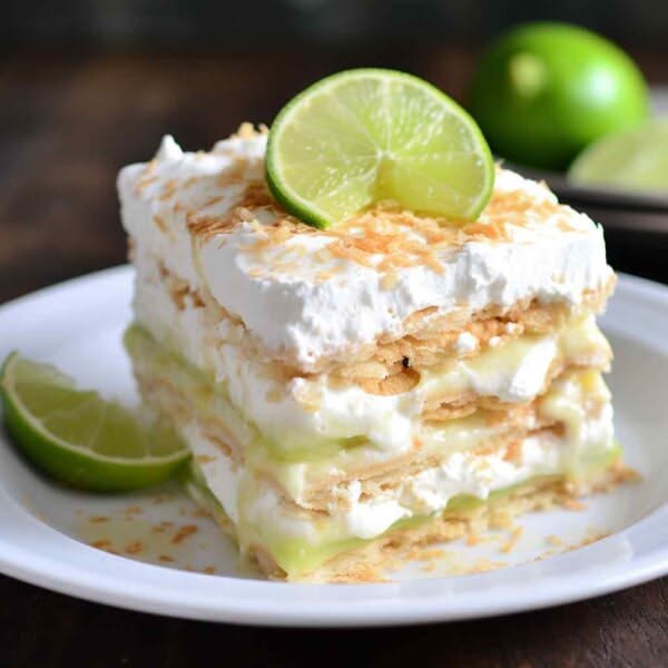 Five-Ingredient Coconut Lime Icebox Cake