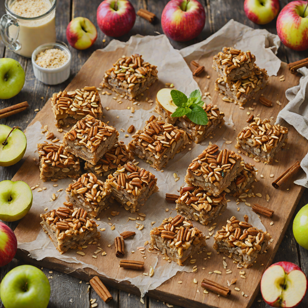 Baked Cinnamon-Spiced Apple Oat Bars