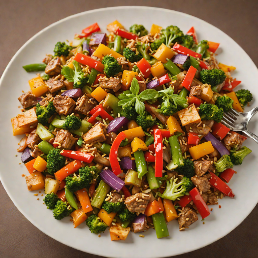 Tibs Stir-Fry with Berbere and Sautéed Vegetables