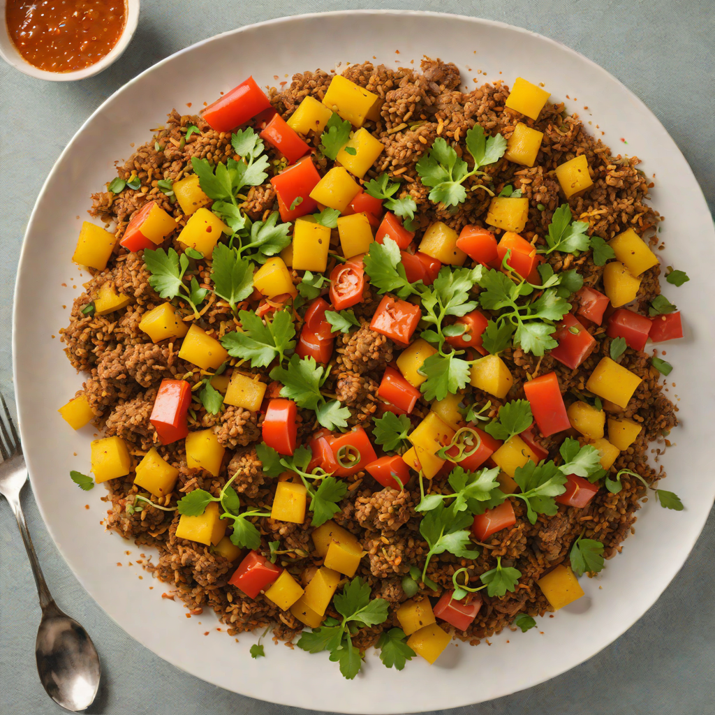 Ethiopian-Inspired Spiced Vegetable Sauté with Injera