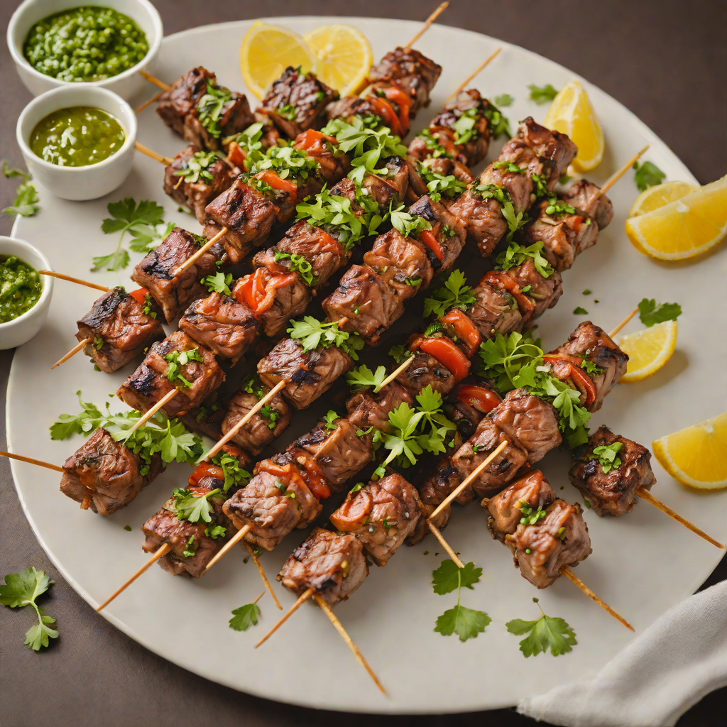 Fire-Roasted Brazilian Churrasco Skewers with Chimichurri