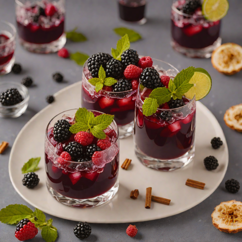 Spiced Rum Maple Blackberry Smash