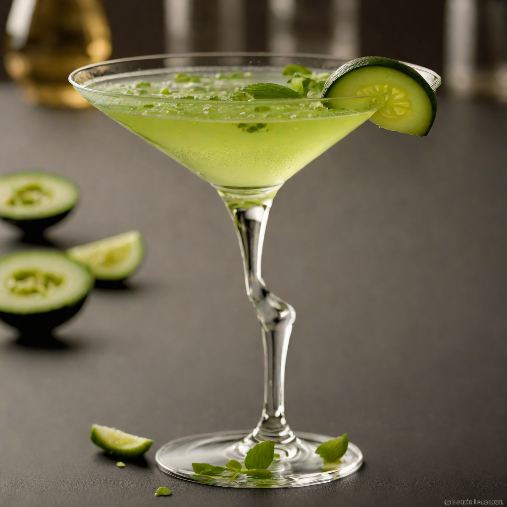 Cucumber Wasabi Vodka Martini