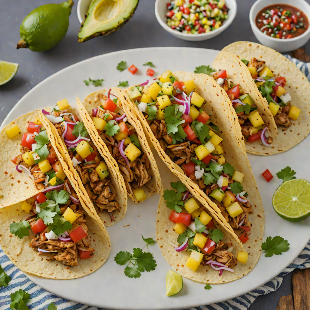 Mexican Street-Style Grilled Chicken Tacos with Charred Pineapple Salsa