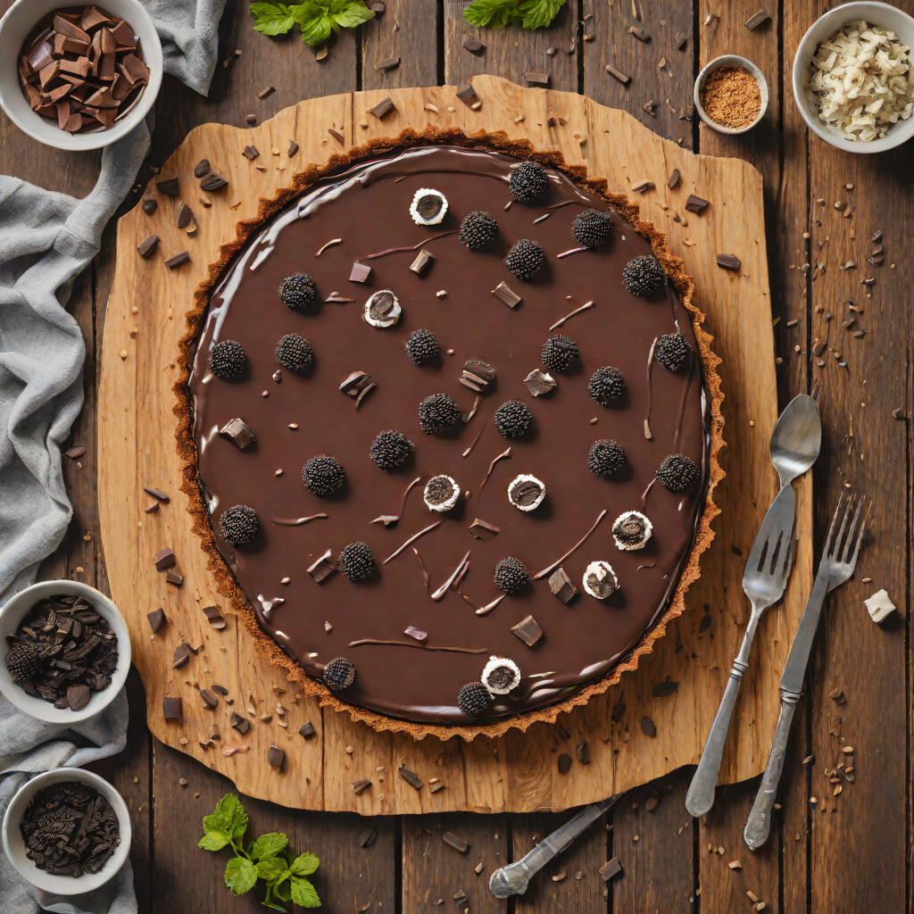No-Bake Chocolate Ganache Tart with Oreo Crust