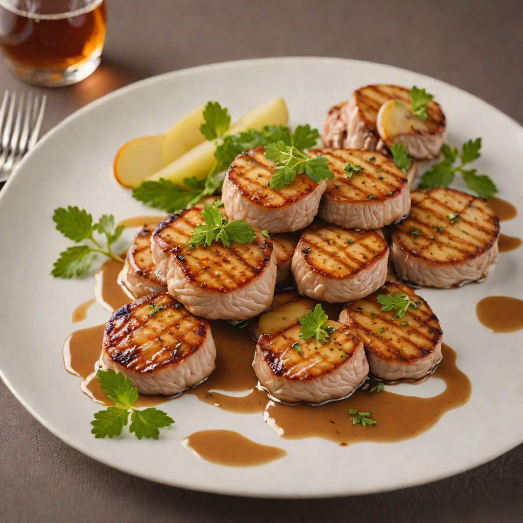 Pan-Seared Regional Pork Medallions with Apple Cider Reduction