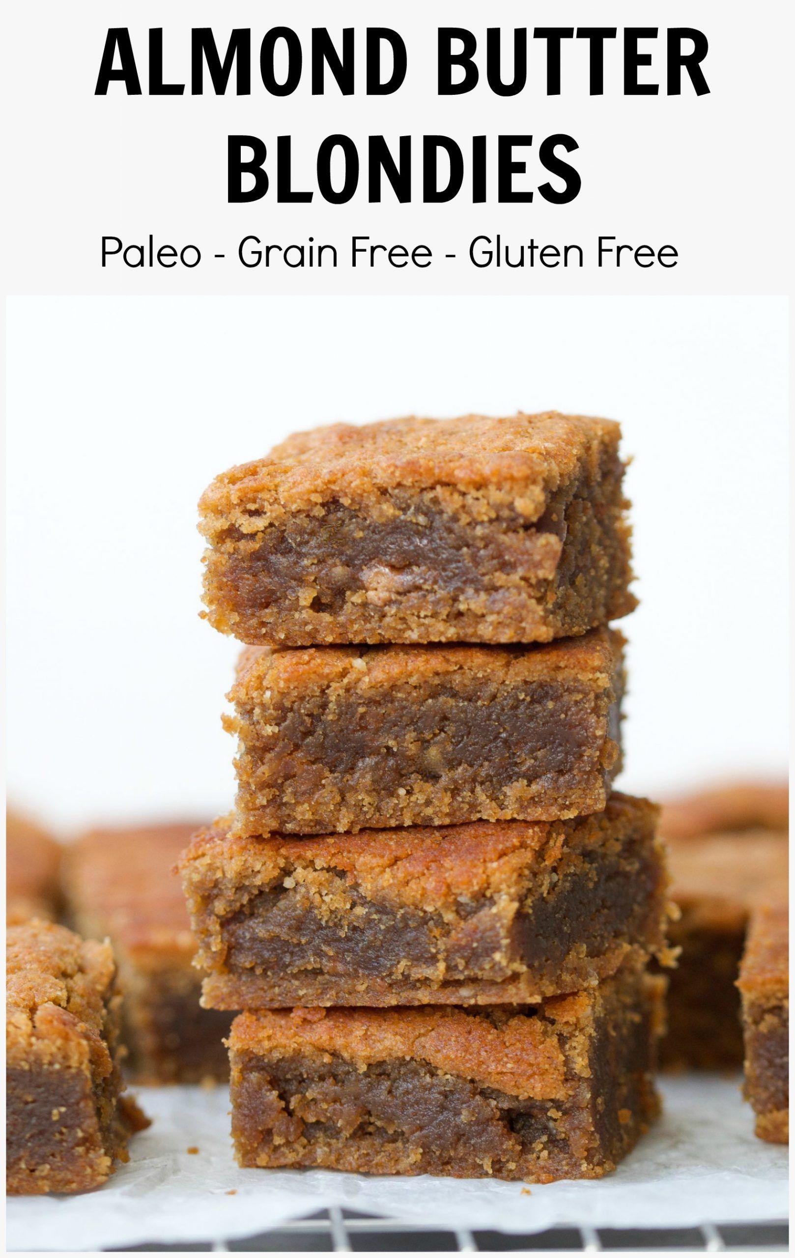 Five-Ingredient Honey Almond Butter Blondies