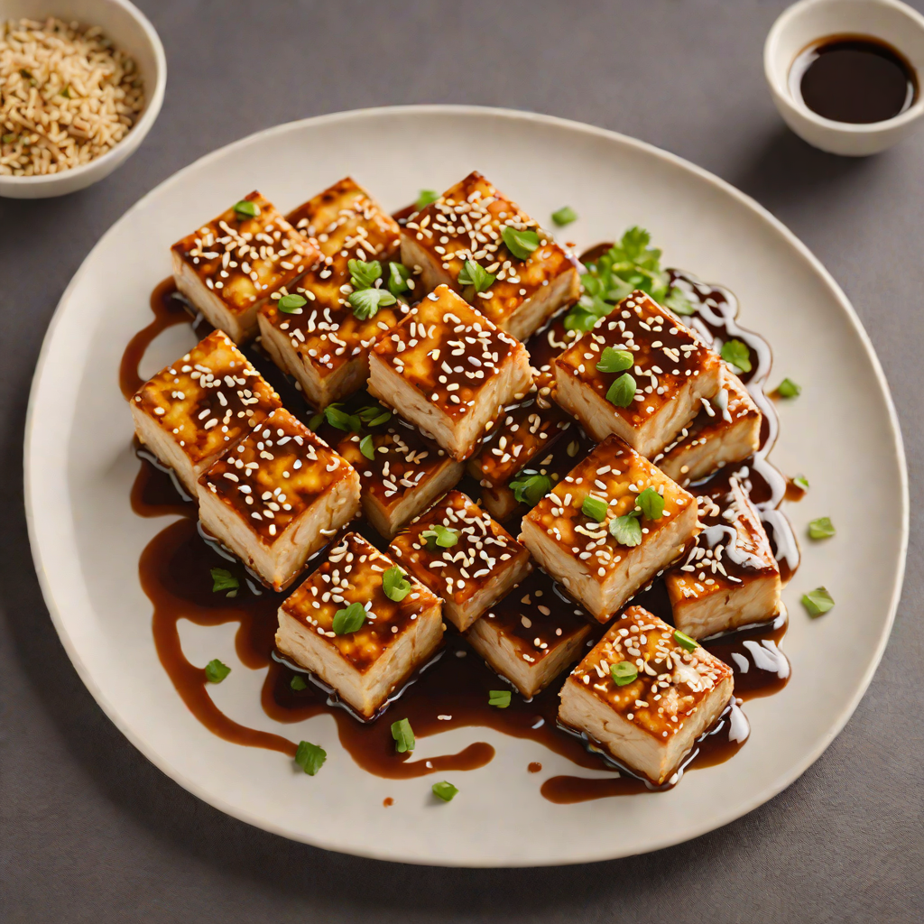 Pan-Fried Asian Tofu with Sesame Soy Glaze
