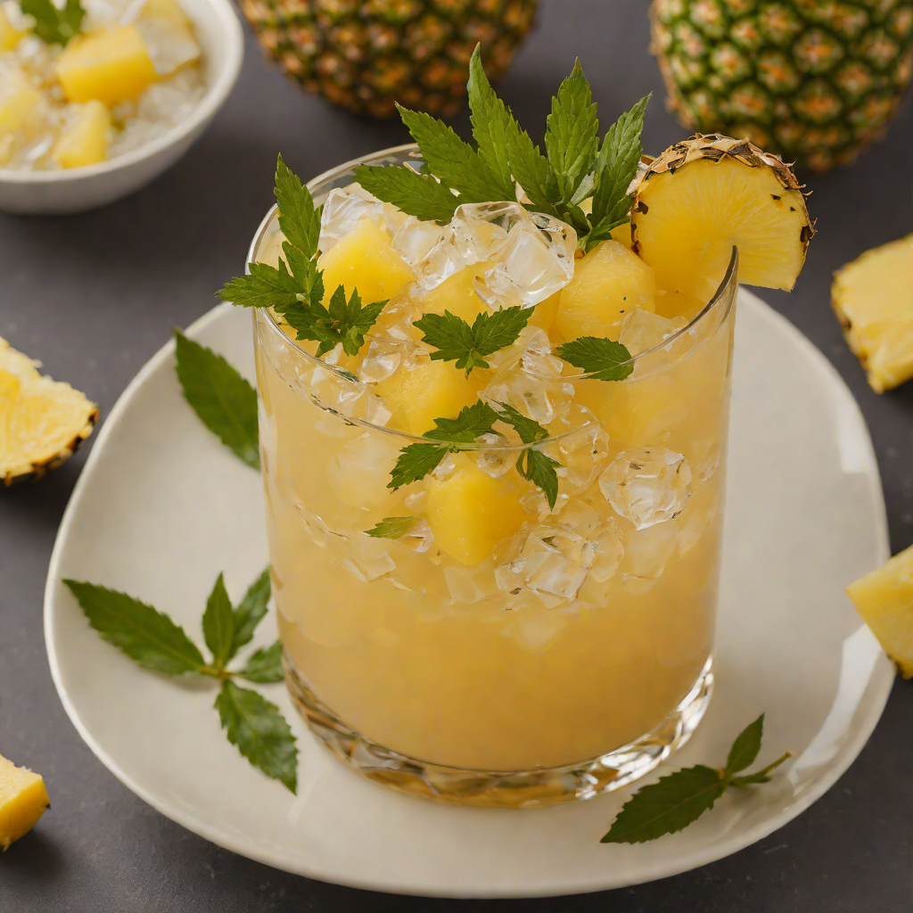 Tiki-Inspired Dark Rum Pineapple Smash