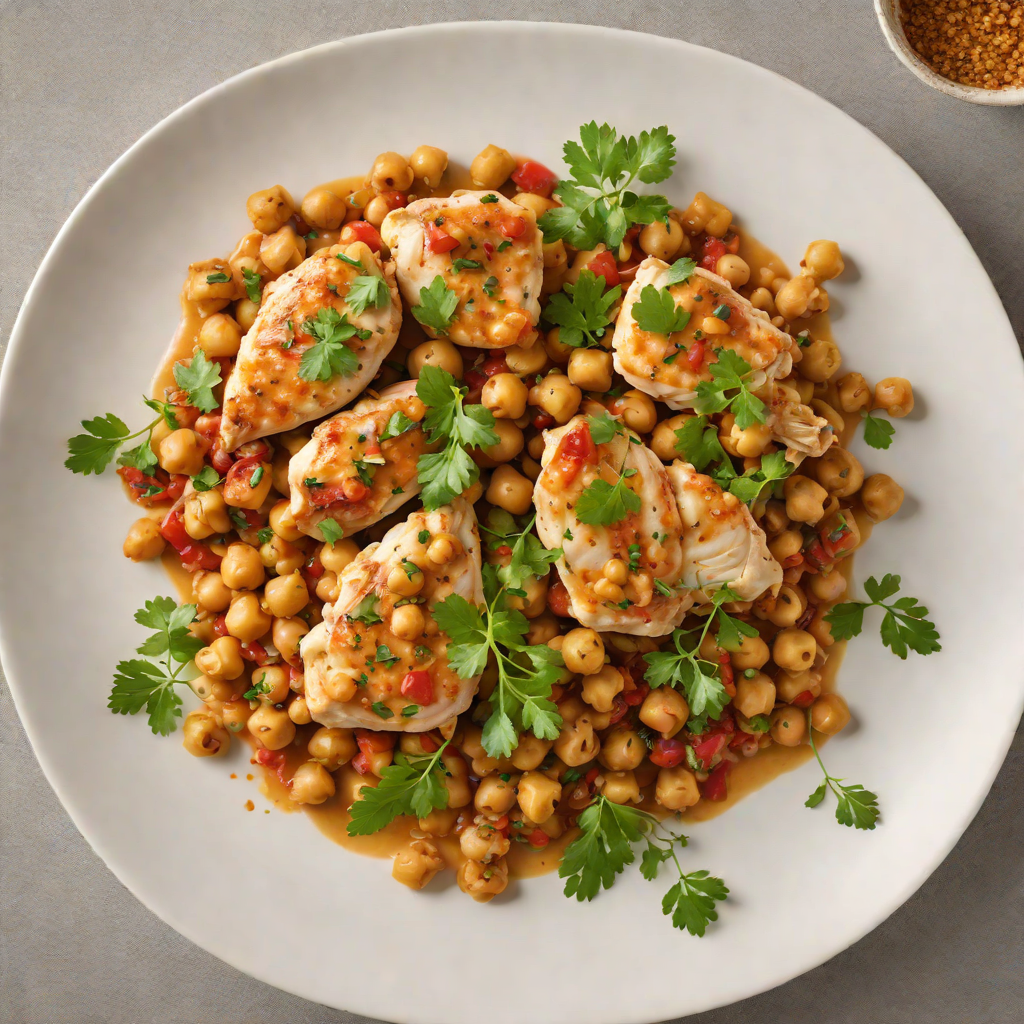 Sautéed Chicken with Smoky Paprika and Chickpea Ragout