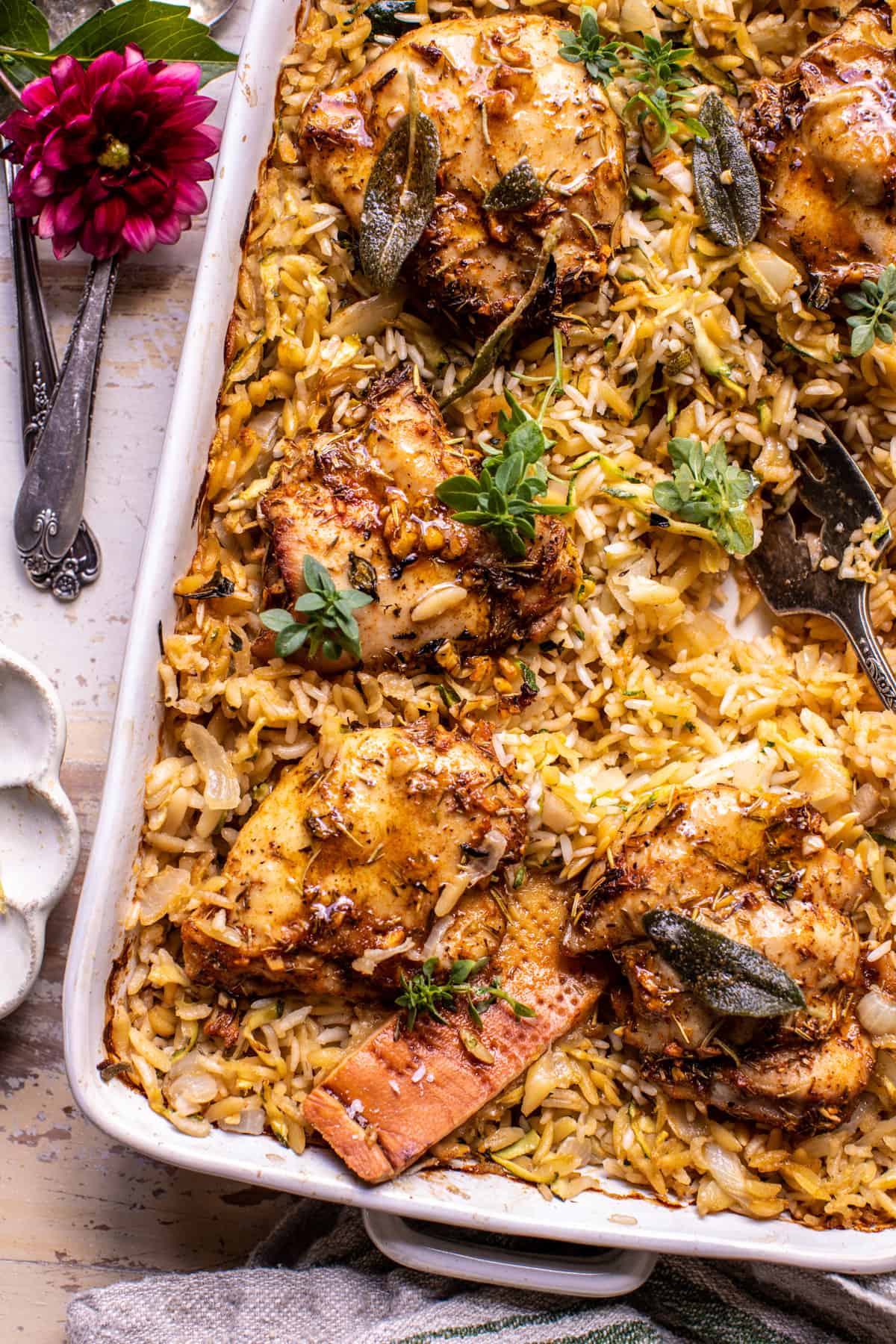 Mandalorian Feast: One-Pot Chicken & Rice with Herb Butter
