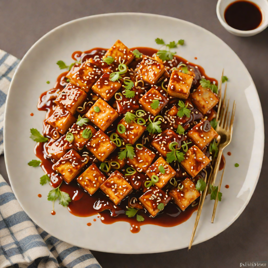 Stir-Fried Korean-Style Spicy Tofu with Gochujang Glaze