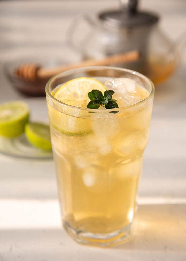 Yerba Mate Highball with Citrus and Herbal Notes