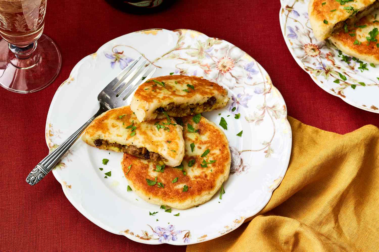 Pan-Fried Lamb Kubba with Bulgur Wheat Pie
